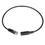 3.5mmジャックからRJ9 PC / 携帯電話用ヘッドセットからオフィス電話アダプター変換ケーブル、長さ：32cm