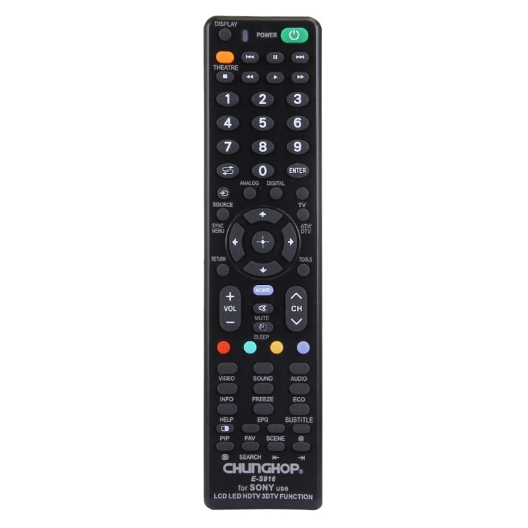 CHUNGHOP E-S916 ソニー LED LCD HDTV 3Dテレビ用ユニバーサルリモコン、ソニーテレビ対応