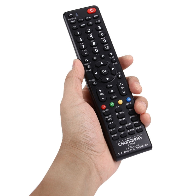 CHUNGHOP E-T908 TCL LED TV / LCD TV / HDTV / 3DTV用ユニバーサルリモコン、TCLテレビ対応