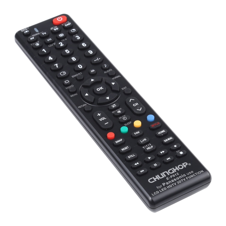 CHUNGHOP E-P912 PANASONIC LEDテレビ / LCDテレビ / HDTV / 3Dテレビ用ユニバーサルリモコン、PANASONICテレビ用