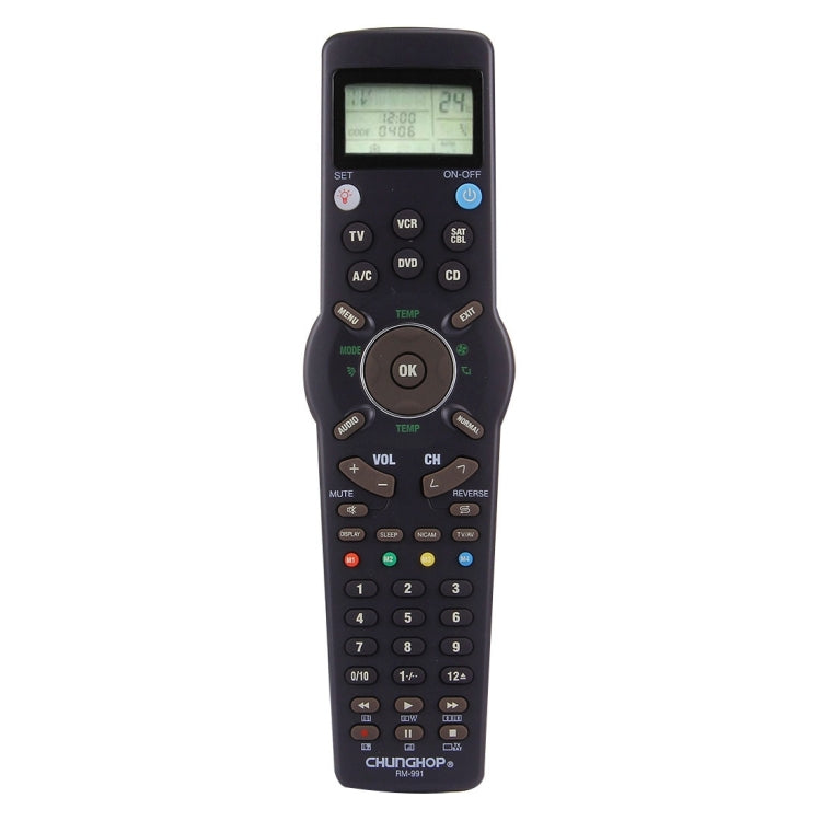 CHUNGHOP RM-L991 学習機能付きユニバーサルLCDリモコン TV VCR SAT CBL DVD CD A/C対応、RM-L991
