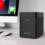 ORICO DS500U3 3.5インチ5ベイ磁気タイプUSB 3.0ハードドライブエンクロージャー 青色LEDインジケーター付き、USB 3.0
