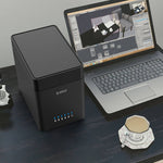 ORICO DS500U3 3.5インチ5ベイ磁気タイプUSB 3.0ハードドライブエンクロージャー 青色LEDインジケーター付き、USB 3.0
