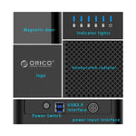 ORICO DS500U3 3.5インチ5ベイ磁気タイプUSB 3.0ハードドライブエンクロージャー 青色LEDインジケーター付き、USB 3.0