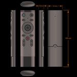 Q5 2.4G RF 3D ブラシドファッションセンス ユニバーサル音声対応エアマウスリモコン