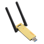AC1200Mbps 2.4GHz & 5GHz デュアルバンド USB 3.0 WiFiアダプター 外付けネットワークカード 2本外部アンテナ付き, AC1200Mbps USB 3.0