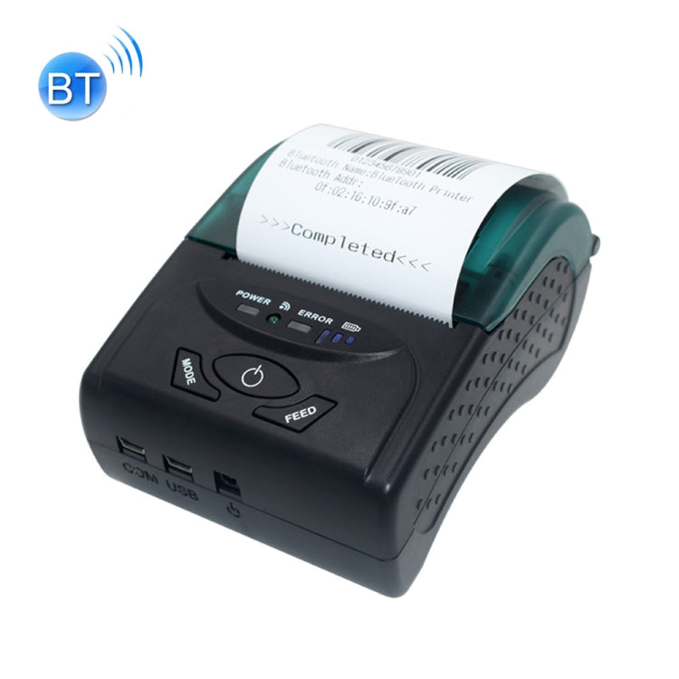 POS-5807 58mm ポータブル USBポート サーマル Bluetoothチケットプリンター 最大対応サーマル紙サイズ: 57x50mm