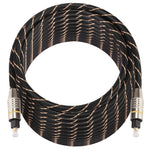 15m OD6.0mm 金メッキ金属ヘッド編み込みネットライン Toslink オス-オス デジタル光オーディオケーブル、長さ：15m