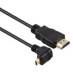 30cm 4K HDMI オス - マイクロHDMI 逆角度オス 金メッキコネクターアダプターケーブル、30cm 逆角度