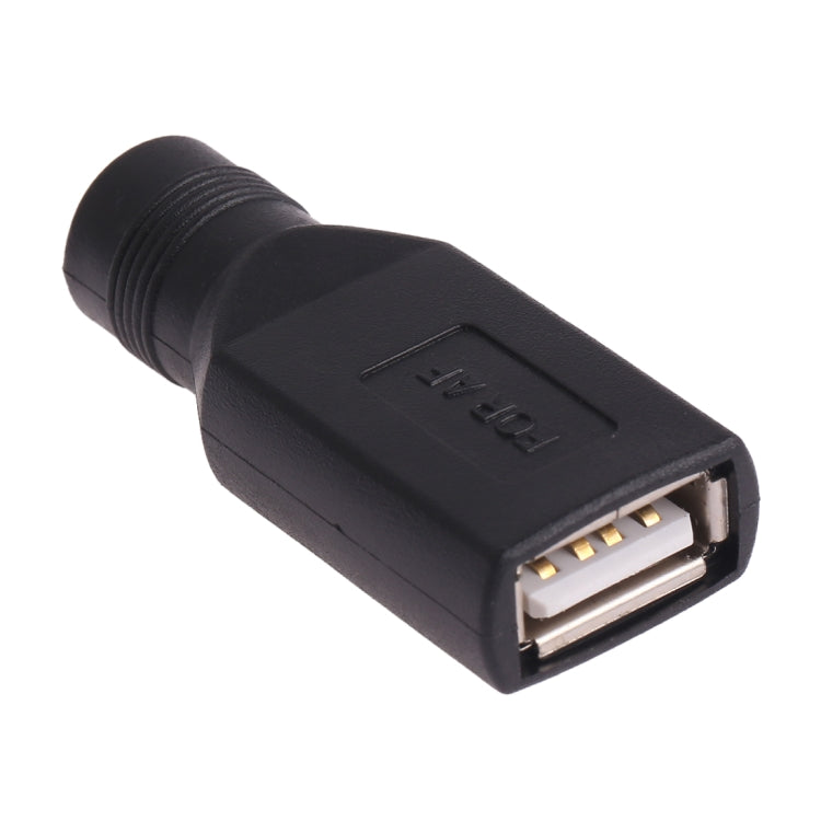 USB メスから5.5 x 2.1mm メスプラグアダプターコネクター、USB メスから5.5 x 2.1mm