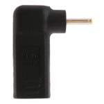 2.5 x 0.7mm オスからUSB-C / Type-C メスプラグ エルボーアダプターコネクター、2.5 x 0.7mm エルボー