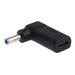 USB-C / Type-Cメスから4.5 x 3.0mmオスプラグ エルボーアダプターコネクター 4.5 x 3.0mmエルボー ブラック、4.5 x 3.0mmエルボー ブルー