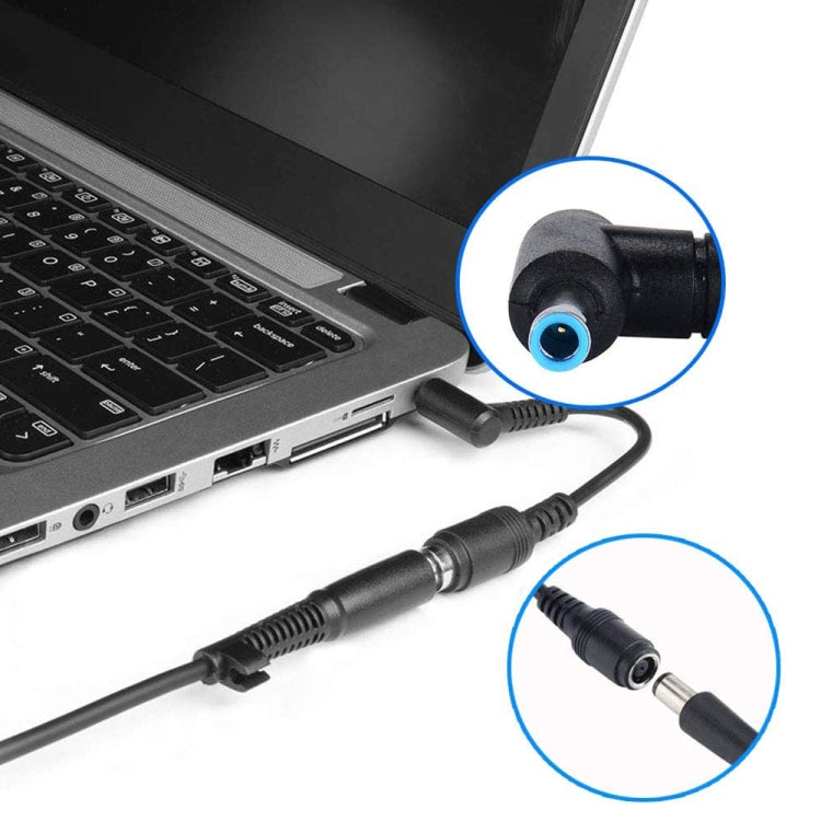 4.5 x 3.0mm曲がりオスから5.5 x 2.1mmメスインターフェース電源アダプターケーブル ノートパソコン用、長さ：10cm、4.5 x 3.0mm曲がりオス