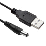 1.5m USBからDC 5.5mm電源スプリングコイルケーブル、AMからDC 5.5mm、長さ：1.5m