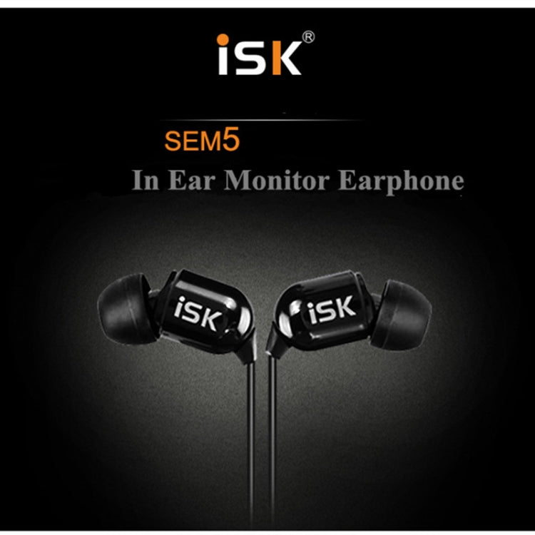ISK SEM5 3.5mm HiFiステレオインイヤーモニターイヤホン 電話・パソコン・ネットワーク・カラオケ用ヘッドホン