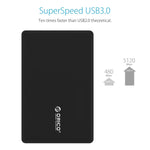 ORICO 2588US3 USB3.0外付けハードディスクボックス 2.5インチSATA HDD / SSD 9.5mm ノートPC用