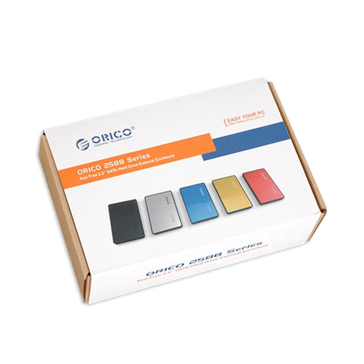 ORICO 2588US3 USB3.0外付けハードディスクボックス 2.5インチSATA HDD / SSD 9.5mm ノートPC用