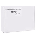 VGA & オーディオエクステンダー 1920x1440 HD 100m Cat5e / 6-568B ネットワークケーブル送信機受信機アダプター、伝送距離：100m