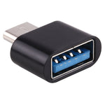 プラスチック製 USB-C / Type-C オスからUSB 2.0 メス OTGデータ転送充電アダプター
