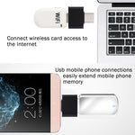 プラスチック製 USB-C / Type-C オスからUSB 2.0 メス OTGデータ転送充電アダプター