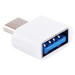 プラスチック製 USB-C / Type-C オスからUSB 2.0 メス OTGデータ転送充電アダプター