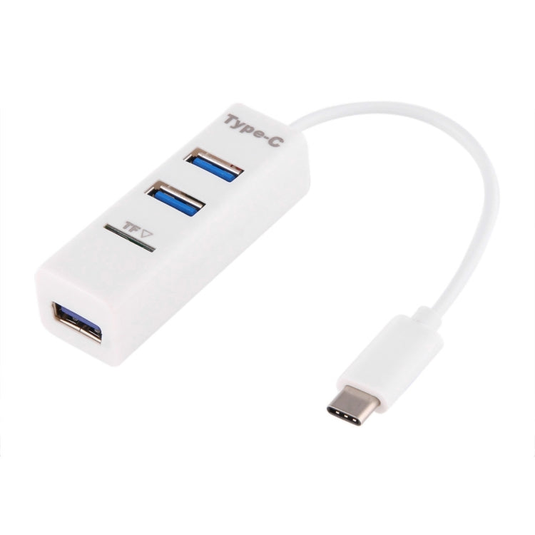 2in1 USB 3.1 USB-C / タイプC to USB 2.0 コンボ 3ポートハブ + TFカードリーダー、3ポートUSB+TFカード