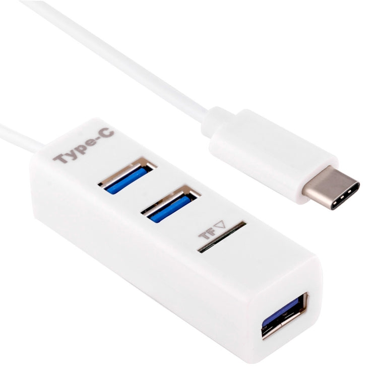 2in1 USB 3.1 USB-C / タイプC to USB 2.0 コンボ 3ポートハブ + TFカードリーダー、3ポートUSB+TFカード