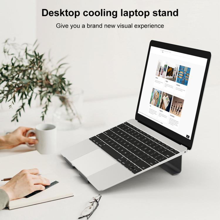 ノートパソコン用アルミ冷却スタンド、Mac Air、Mac Pro、iPad、その他11-17インチ対応、アルミスタンド シルバー、グレー、ゴールド