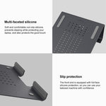 ノートパソコン用アルミ冷却スタンド、Mac Air、Mac Pro、iPad、その他11-17インチ対応、アルミスタンド シルバー、グレー、ゴールド