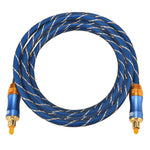 EMK LSYJ-A 2m OD6.0mm 金メッキメタルヘッド Toslink オス-オス デジタル光オーディオケーブル、長さ：2m