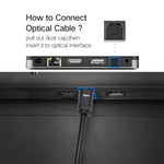 EMK 2m OD4.0mm Toslink オス-オス デジタル光オーディオケーブル、長さ：2m