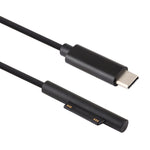 USB-C / タイプC から6ピン磁気オス ノートパソコン用電源充電ケーブル Microsoft Surface Pro 7 / 6 / 5対応、ケーブル長：約1.5m