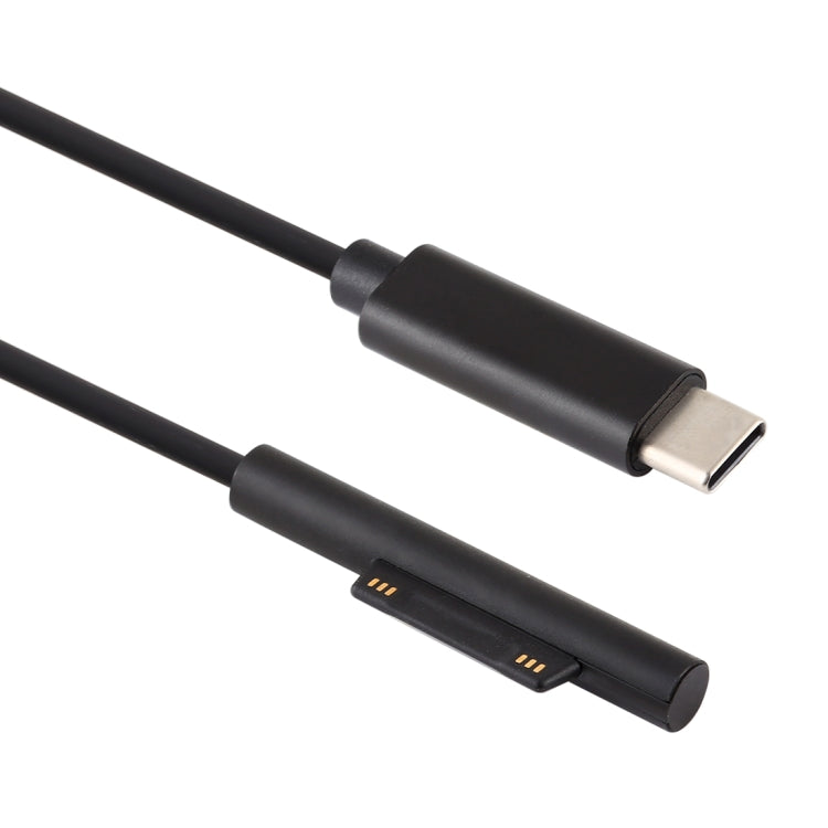 USB-C / タイプC から6ピン磁気オス ノートパソコン用電源充電ケーブル Microsoft Surface Pro 7 / 6 / 5対応、ケーブル長：約1.5m