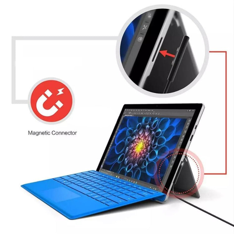 USB-C / タイプC から6ピン磁気オス ノートパソコン用電源充電ケーブル Microsoft Surface Pro 7 / 6 / 5対応、ケーブル長：約1.5m