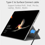 USB-C / タイプC から6ピン磁気オス ノートパソコン用電源充電ケーブル Microsoft Surface Pro 7 / 6 / 5対応、ケーブル長：約1.5m