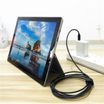 USB-C / タイプC から6ピン磁気オス ノートパソコン用電源充電ケーブル Microsoft Surface Pro 7 / 6 / 5対応、ケーブル長：約1.5m
