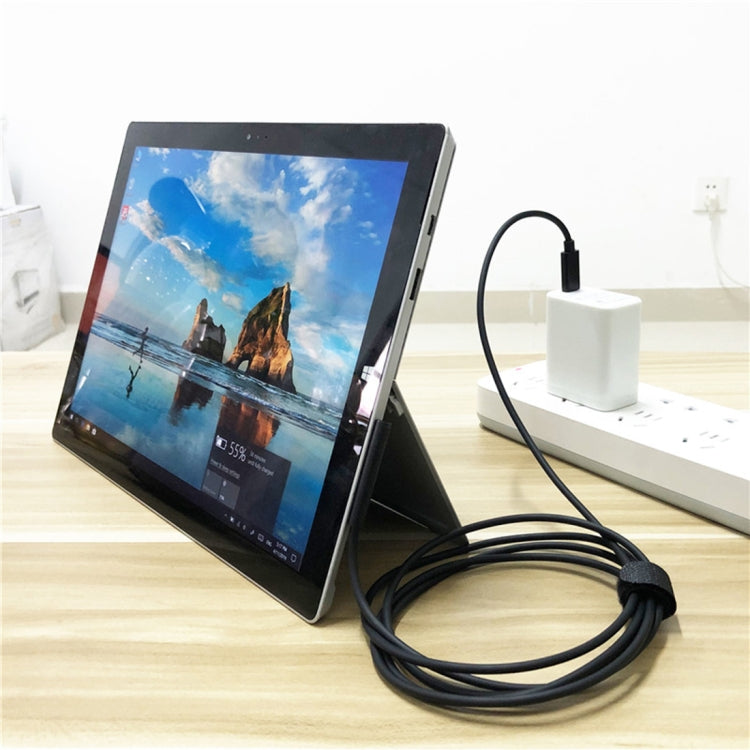 USB-C / タイプC から6ピン磁気オス ノートパソコン用電源充電ケーブル Microsoft Surface Pro 7 / 6 / 5対応、ケーブル長：約1.5m