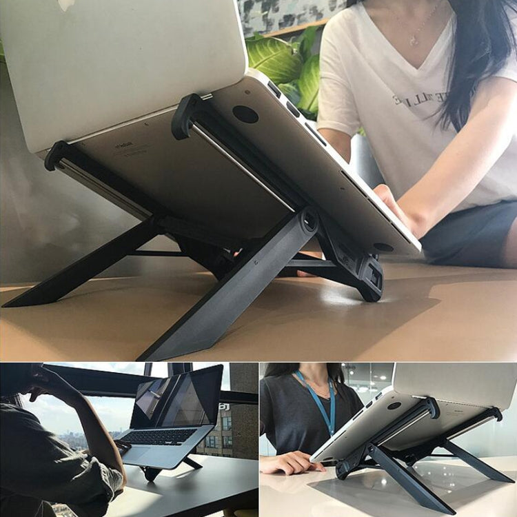 NEXSTANDノートパソコン高さ延長ホルダースタンド 折りたたみ式ポータブルコンピュータ放熱ブラケット、サイズ：27x3.9x3.6cm