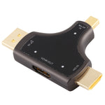 D62A DisplayPort + Mini DP + HDMI オス to HDMI メス 3-in-1 アダプター, D62A