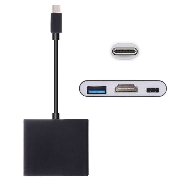 USB-C / Type-C 3.1 オスからUSB-C / Type-C 3.1 メス＆HDMI メス＆USB 3.0 メスアダプター、Type-C+USB+HDMI (J)、Type-C+USB+HDMI (G)、Type-C+USB+HDMI (B)、Type-C+USB+HDMI (S)