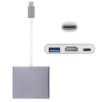 USB-C / Type-C 3.1 オスからUSB-C / Type-C 3.1 メス＆HDMI メス＆USB 3.0 メスアダプター、Type-C+USB+HDMI (J)、Type-C+USB+HDMI (G)、Type-C+USB+HDMI (B)、Type-C+USB+HDMI (S)