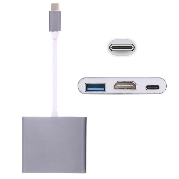 USB-C / Type-C 3.1 オスからUSB-C / Type-C 3.1 メス＆HDMI メス＆USB 3.0 メスアダプター、Type-C+USB+HDMI (J)、Type-C+USB+HDMI (G)、Type-C+USB+HDMI (B)、Type-C+USB+HDMI (S)