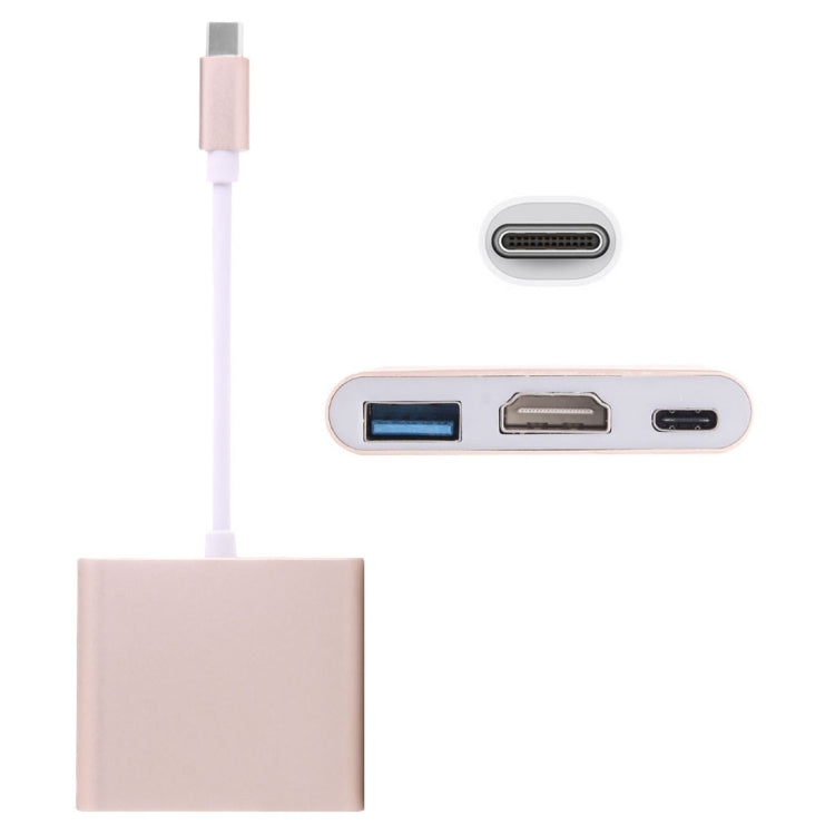 USB-C / Type-C 3.1 オスからUSB-C / Type-C 3.1 メス＆HDMI メス＆USB 3.0 メスアダプター、Type-C+USB+HDMI (J)、Type-C+USB+HDMI (G)、Type-C+USB+HDMI (B)、Type-C+USB+HDMI (S)