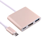 USB-C / Type-C 3.1 オスからUSB-C / Type-C 3.1 メス＆HDMI メス＆USB 3.0 メスアダプター、Type-C+USB+HDMI (J)、Type-C+USB+HDMI (G)、Type-C+USB+HDMI (B)、Type-C+USB+HDMI (S)