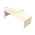 ORICO MSR-02-WD-BP 木目調 コンピューターモニターホルダー、サイズ：50 x 20 x 13.5cm