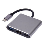 V125 USB-C / Type-C オスからPD＋HDMI＋USB 3.0 メス 3-in-1 コンバーター、3-in-1