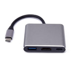 V125 USB-C / Type-C オスからPD＋HDMI＋USB 3.0 メス 3-in-1 コンバーター、3-in-1