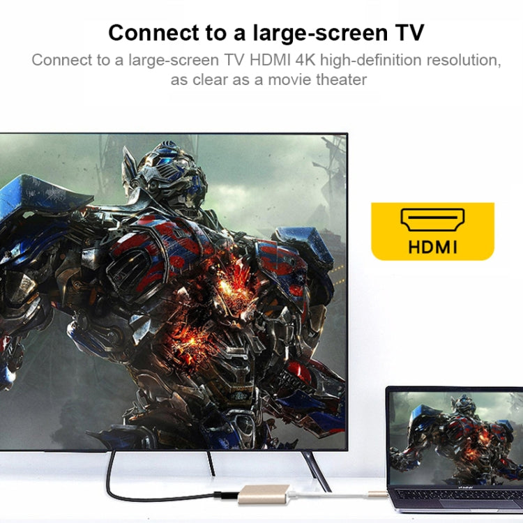 V125 USB-C / Type-C オスからPD＋HDMI＋USB 3.0 メス 3-in-1 コンバーター、3-in-1