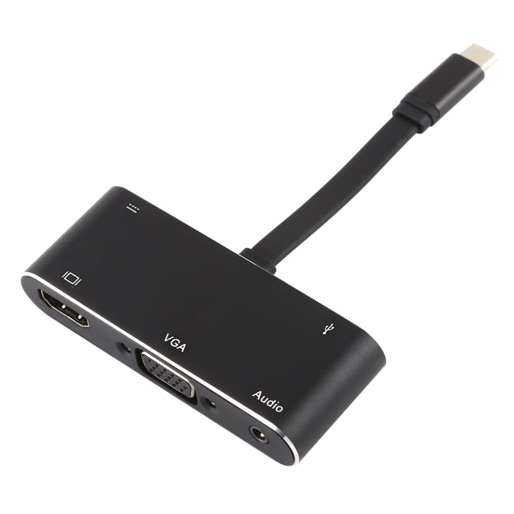 V126 USB-C / Type-C オスからPD＋HDMI＋VGA＋オーディオ＋USB 3.0 メス 5-in-1 コンバーター、5-in-1