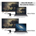 V126 USB-C / Type-C オスからPD＋HDMI＋VGA＋オーディオ＋USB 3.0 メス 5-in-1 コンバーター、5-in-1